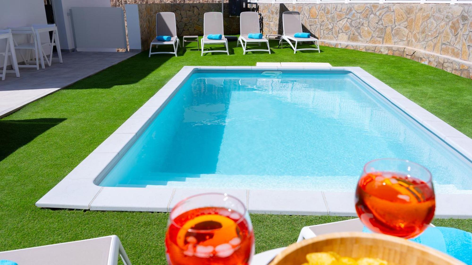Malibu Mogan Secret Pool Villa - Piscina Privada Y Climatizada - Exclusive Heated Pool La Playa de Tauro Exterior foto
